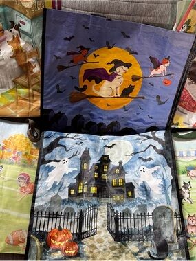 T.J.Maxx Halloween  and pets from Marshalls lot of 6 big reusable bags Set -